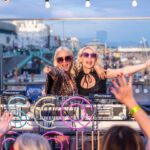 Denise Van Outen Instagram – @discoliscious BRIGHTON @brightoni360official with @jamsaxx 🎷@showellientertainment roller dancers 🛼🪩What a weekend! Thank you to those who came and partied with us. 🌈🥂 my playsuit is by @woowooboutique 🫶🏼 fan available At  DISCOLISCIOUS.com