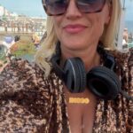Denise Van Outen Instagram – @discoliscious BRIGHTON @brightoni360official with @jamsaxx 🎷@showellientertainment roller dancers 🛼🪩What a weekend! Thank you to those who came and partied with us. 🌈🥂 my playsuit is by @woowooboutique 🫶🏼 fan available At  DISCOLISCIOUS.com