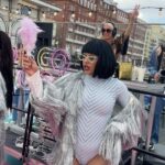 Denise Van Outen Instagram – @discoliscious BRIGHTON @brightoni360official with @jamsaxx 🎷@showellientertainment roller dancers 🛼🪩What a weekend! Thank you to those who came and partied with us. 🌈🥂 my playsuit is by @woowooboutique 🫶🏼 fan available At  DISCOLISCIOUS.com