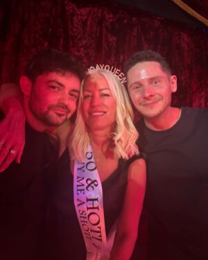 Denise Van Outen Instagram - ⭐️SURPRISE⭐️early 50th birthday party @bungabungaldn. My best friend @tamara71 organised a birthday bash inviting my family and closest friends. I was so shocked! I had no idea at all and I’m so grateful to her because I had the BEST time. Tamara you are one in a million and I love you so much. Thank you Thank you 🙏 ❤️to all the gang who came and surprised me, Love you all (reel to follow) ⭐️. Massive thanks to @bungabungaldn for making it so special. Love ya @charliegilkes @inception_group 🫶🏼 @thegourmetcakecompany for the most incredible cake (reel to follow) you are so talented and an all round brilliant woman 🫶🏼. @brett_d_cove for capturing special moments 📸. Last slide is my mum doing her ‘Kathy wiv a K” RAP in the Bunga talent contest Bringing the house down! Mum you are hilarious 🤣(77 yrs old, bloody legend, love you mum) . My actual birthday is the end of the month but I will be out of the country. Next stop🎉🇩🇪