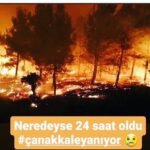 Derya Baykal Instagram - Çok geçmiş olsun canımız Çanakkale🙏 Üzüntümüz tarifsiz😔