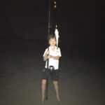 Devon Aoki Instagram - He was so proud of his first catch from the Big Ol Blue! Snook! Fried it up with a little cornstarch and some lemon wedges--everyone got a taste. Not bad Florida, not bad. @jbailey13b #Hunter