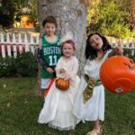 Devon Aoki Instagram - Kyrie, Marie, Cleo 🎃😘😜👻