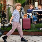 Devon Aoki Instagram - Our family is very proud to be AWAY ambassadors! I have been packing for our Thanksgiving trip which begins with an 8 hour road trip 😱 and it suddenly occurred to me that I WILL have charging stations for their iPads since they are BUILT INTO OUR AWAY CASES plus leg room...for a change. Ready! Thank you @away @jbailey13b @marcusallenedit @jennifer @jeffreyenglishmua @davidmushegain