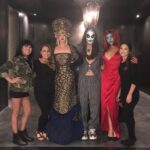 Devon Aoki Instagram - Weekend squad! Halloween in Vegas not a bad idea @gelilapuck and @chefwolfgangpuck @steveaoki thank you x love you guys so much. Thanks #stylingbyb @bcompleted for turning me into a queen and @rinaldyyunardiofficial what a masterpiece and amazing dress @davidhsf plus hair by @lv_hair_by_stephanie and @nikki.paint for turning Steve into the next level Jack. 😘 video music by my all time fav pianist genius Julien Marchal Insight on iTunes photo @danilolewis