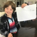 Devon Aoki Instagram - Drawing barracudas #birthdayboy #6!!
