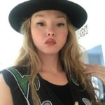 Devon Aoki Instagram - Hat on point...thanks @_birdseye...just my um 500th prairie look @helenasuric #vintage fasssshhhion...bad makeup by me