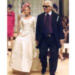 Devon Aoki Instagram - He was gentle, not at all like people assume. He would hold your hand, ask your opinion, was always curious about what you were wearing, he was generous and would shower you with gifts and laugh at your jokes. Not one bland statement could ever be uttered from his lips. He was lightning quick. Once we became friends, he showed me poetry like works by Alan Seegar and I sent him my own poems by fax. He introduced me to the work of Brancusi and we shot a story where I became a Brancusi sculpture. He communicated by fax and preferred to write hand written letters, beautiful words and drawings on his signature paper. After the show, I ended up traveling to his home in Biarritz to shoot the campaign. It was countryside and we were joined by a horse and a goat that were best friends and roamed the property with us. I saw Karl’s reflection on the glass as we shot the campaign and he made it into one of the photos which I will post once I find it. I will miss him so much—he will always be so special to me....and I am grateful for all the times that I became his bride, that he took my hand on the runway or let me sit at his side during fittings, the times that I stayed at his place in Paris and he would come into to the room after a long day to give me a squeeze. Those days I will never forget and will always cherish. I will miss you KL. Sending love and prayers to all who loved him. Xo