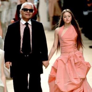 Devon Aoki Instagram - He was gentle, not at all like people assume. He would hold your hand, ask your opinion, was always curious about what you were wearing, he was generous and would shower you with gifts and laugh at your jokes. Not one bland statement could ever be uttered from his lips. He was lightning quick.  Once we became friends, he showed me poetry like works by Alan Seegar and I sent him my own poems by fax.  He introduced me to the work of Brancusi and we shot a story where I became a Brancusi sculpture.  He communicated by fax and preferred to write hand written letters, beautiful words and drawings on his signature paper.  After the show, I ended up traveling to his home in Biarritz to shoot the campaign. It was countryside and we were joined by a horse and a goat that were best friends and roamed the property with us.  I saw Karl’s reflection on the glass as we shot the campaign and he made it into one of the photos which I will post once I find it.  I will miss him so much—he will always be so special to me....and I am grateful for all the times that I became his bride, that he took my hand on the runway or let me sit at his side during fittings, the times that I stayed at his place in Paris and he would come into to the room after a long day to give me a squeeze.  Those days I will never forget and will always cherish.  I will miss you KL.  Sending love and prayers to all who loved him.  Xo