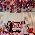 Dhar Mann Instagram - Still crushin’ on each other since the moment we met. 🥰 #HappyValentinesDay P.S had to bribe Ella Rose with a Donut to be good for the pic like Myla Sky 😅