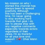 Dhar Mann Instagram - Please swipe to read 🙏🏽❤️