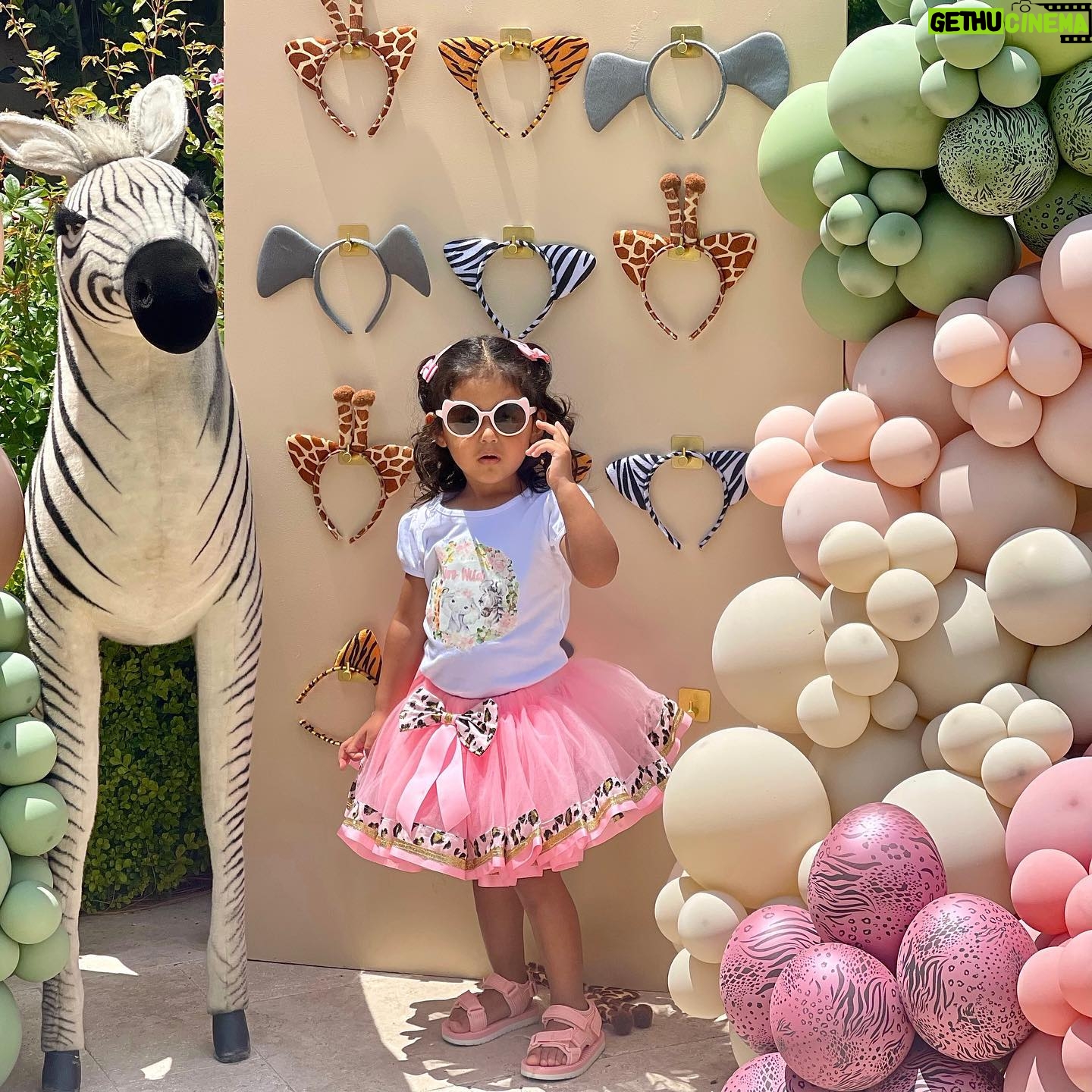 Dhar Mann Instagram - We had a wild time celebrating Ella Rose and Myla Sky’s birthdays 🎂🎉 We threw them a joint animal themed birthday for Ella being TWO Wild and Myla being the Wild ONE 🐪🐾 They may be too young to ever remember this paw-ty but it was an adventure that we’ll never forget 😍