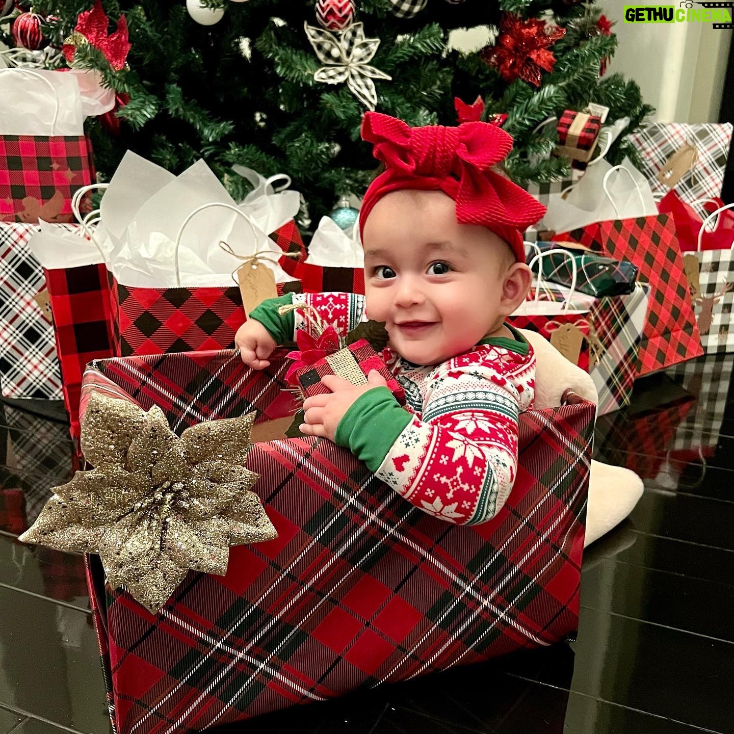 Dhar Mann Instagram - Happy Holidays from our family to yours ❤️ May God bless you with a New Year full of good health and happiness 🙏🏽 Swipe to see Myla’s 1st Christmas (at 6mos) and Ella’s 1st Christmas (at 7mos)! 👈🏽
