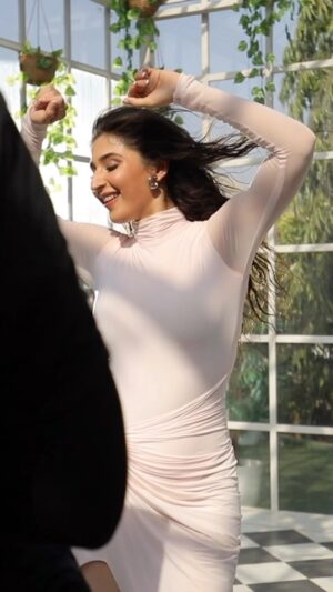 Dhvani Bhanushali Instagram - Some bts and some shots I love from Thankyouu god 💗 loving the reels keep them coming 👯‍♀️🍯