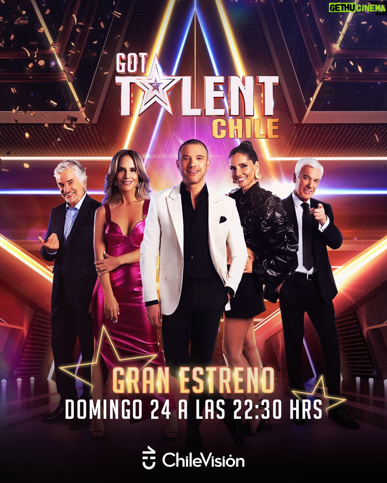 Diana Bolocco Instagram - ¡GRANDES TALENTOS QUE TE SORPRENDERÁN! 🤩 Prepárate para disfrutar de una experiencia que te dejará impactado con @julianelfenbeink, @avodanovic, @la_leovarela, @franciscoreyesmor y @dianaboloccof ✨ GRAN ESTRENO de #GotTalentCHV ESTE DOMINGO 24 DE MARZO a las 22:30 hrs. 😉