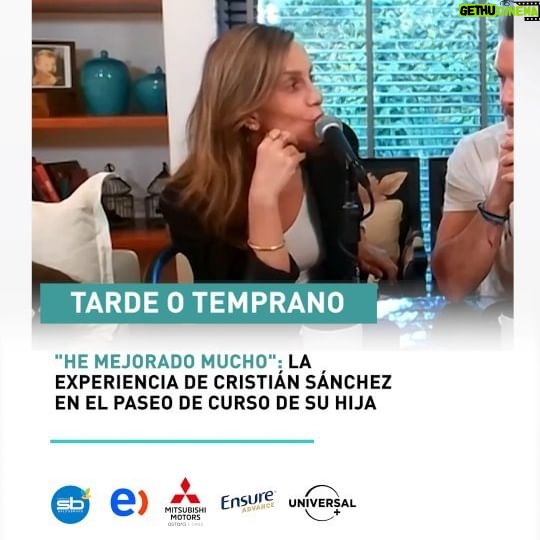 Diana Bolocco Instagram - En #TardeOtemprano, @dianaboloccof y @cristiansancheztv hablaron sobre el paseo de curso de su hija Gracia, al que el conductor tuvo que acudir solo. Sintoniza Radio Pauta en la 100.5 📻 y Pauta.cl 🌐 de lunes a viernes desde las 17:00 hasta las 18:00 hrs. @salcobrandcl @mitsubishicl @entel @ensurechile @universalplus