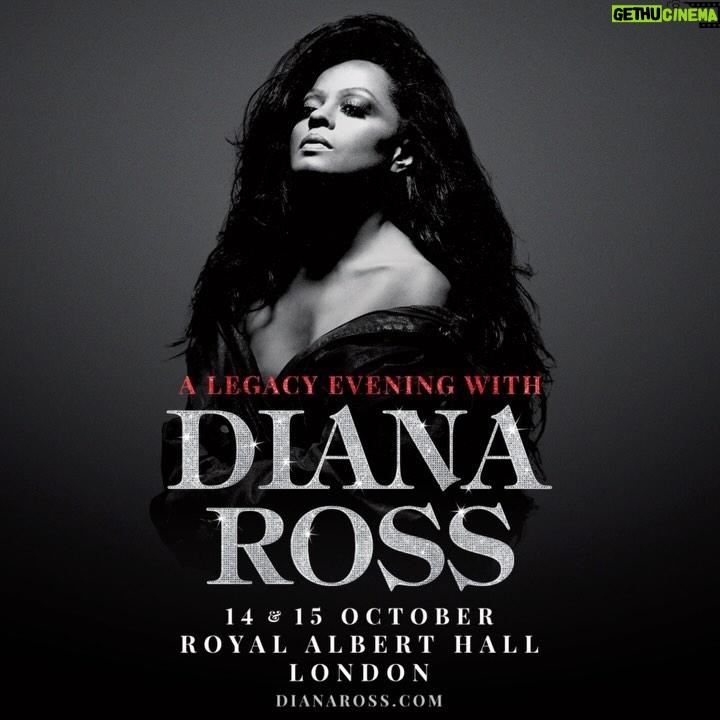 Diana Ross Instagram - The Music Legacy Tour is heading to the UK & Europe soon… I’m so happy to see all of your faces and create beautiful memories with you. Are you coming to join the love fest? ♥️ Link in bio. Thursday 10/12: Amsterdam, NL @ziggodome Saturday 10/14: London, UK @royalalberthall Sunday 10/15: London, UK @royalalberthall Tuesday, 10/17: Antwerp, BE @sportpaleis Thursday 10/19: Copenhagen, DK @royalarenadkofficiel #dianaross #themusiclegacytour #dianarossthankyou