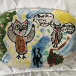 Diana Silvers Instagram - a homemade gift for grandpa. i miss him very much. i have no memory making this but it’s got my signature so it must have been me 🦉