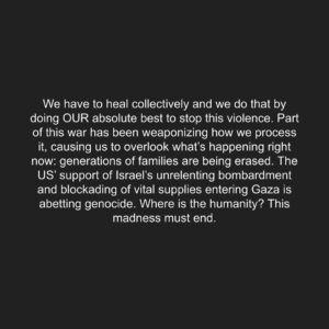 Diane Guerrero Instagram - “I was going to die, if not sooner then later, whether or not I had ever spoken myself. My silences had not protected me. Your silence will not protect you. But for every real word spoken, for every attempt I had ever made to speak those truths for which I am still seeking, I had made contact with other women while we examined the words to fit a world in which we all believed, bridging our differences. And it was the concern and caring of all those women which gave me strength and enabled me to scrutinize the essentials of my living.”

Audre Lorde

#freepalestine #ceasefirenow
