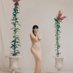 Diane Guerrero Instagram - In honor of October, when the veil to the other world is thinnest. @insider Photography: @josefinasantos Styling: @jessmonterde Set Design: @elisiamirabelli Florals: @vivifleurz Wearing: @versace