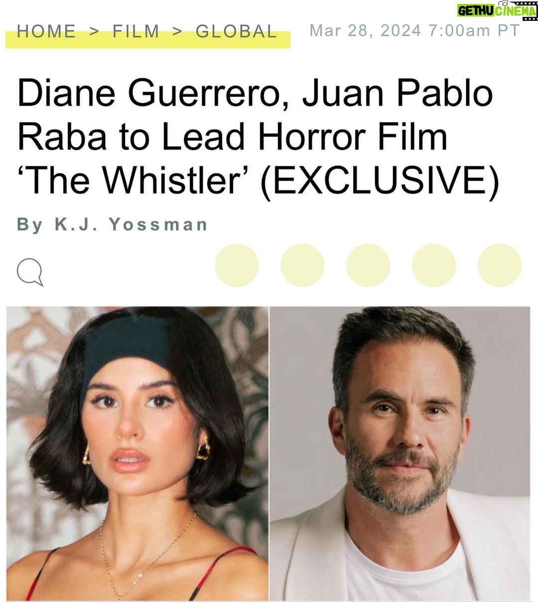 Diane Guerrero Instagram - We’re making a movie and I’m doing it with an incredible group of people. Thank you @carolapaiz @chavaina @hideoutpictures for this opportunity to play. #thewhistler 👁️ Photo credit: @nm_martinez