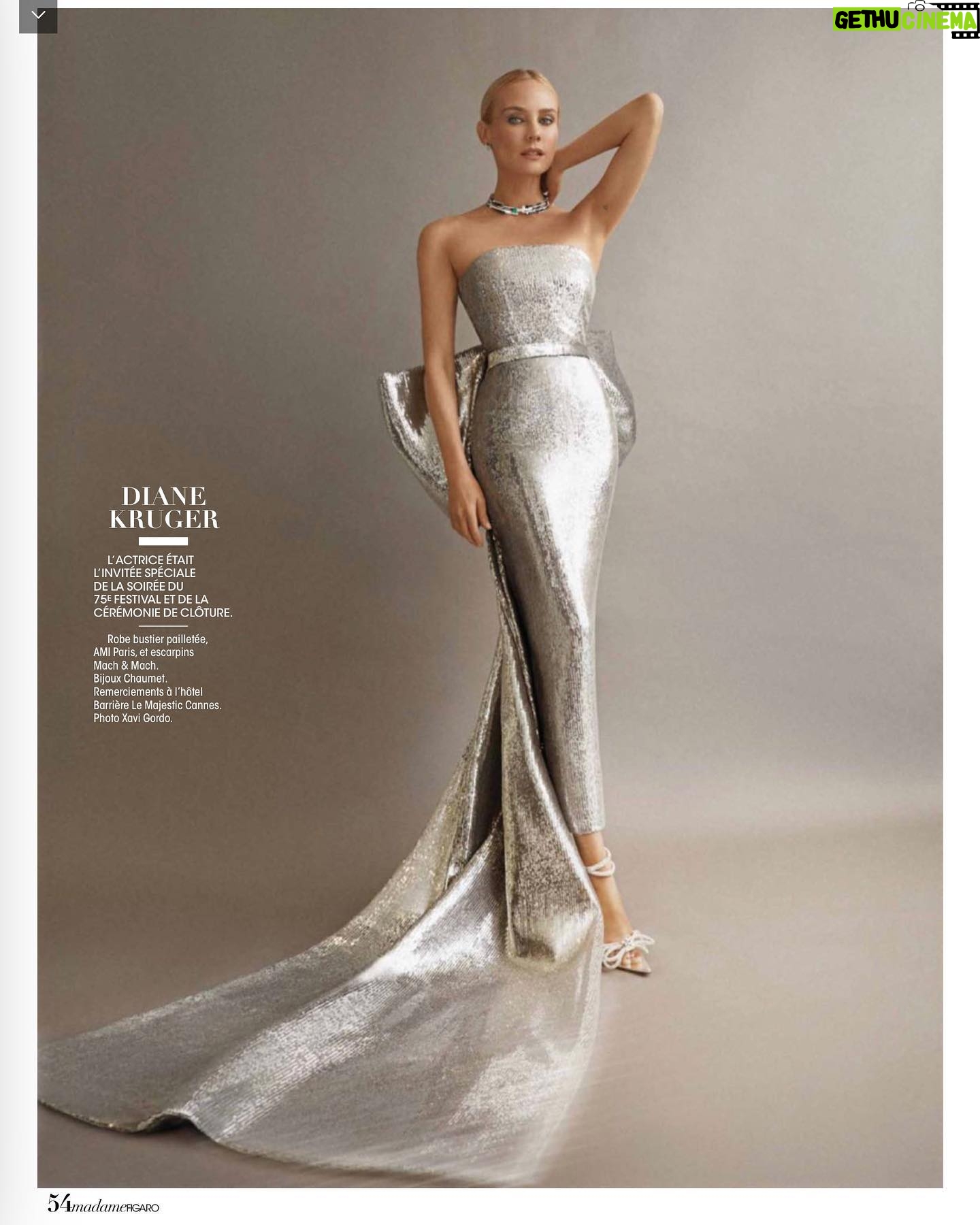 Diane Kruger Instagram - Merci @madamefigarofr ❤️ @xavigordo @amiparis @chaumetofficial @daniellepriano @hungvanngo @karlawelchstylist