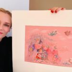 Diane Kruger Instagram - Look what just arrived !!! My amazing book illustrator Christa Unzner sent me the two original sketches that ended up in my book “A Name from the Sky” ❤️❤️ I can’t wait to frame them and put them up in Nova’s room 🎆 #bythewayyoucanstillgetyourcopyonamazonorbarnesandnobeloranywherereally