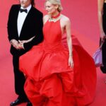 Diane Kruger Instagram - The celebration of 75 years of the @festivaldecannes was a night to remember ❤️ I owe a lot to this festival, the people that come here to celebrate the artistry that is cinema is unparalleled ❤️ It felt wonderful to be here for this special evening and to remember for one moment in time that the dream of telling stories and live and experience it collectively is still very much alive ❤️ And I had a pretty hot date of I may say so myself 😏 @bigbaldhead @chaumetofficial