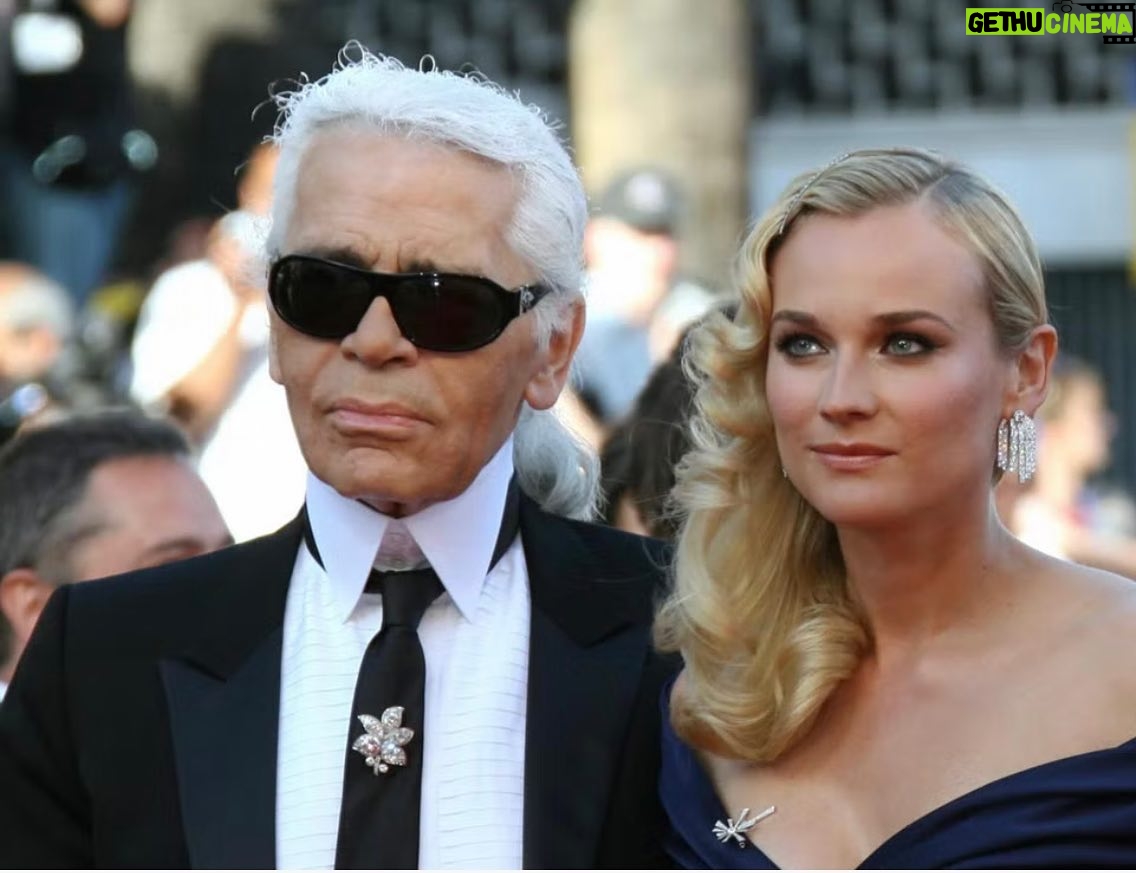Diane Kruger - 19.8K Likes - Lieber Karl, so viele Leute zeigen Dir heute Abend wieviel Du ihnen bedeutest hast und wie sehr du die Welt mit deinen Kreationen und deinem Genie geprägt hast. Ich hoffe Du schaust amüsiert vom Fashion Himmel runter :) Ich vermisse Dich. Am meisten Deinen Humor und deine Präsenz. Wie schön das wir uns kannten….🌈 Ich hoffe die Engel sind besser angezogen seitdem Du da oben bist ❤️ D