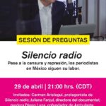 Diego Luna Instagram - ‪Esta noche, a las 9pm moderaré una platica sobre el documental de Juliana Fanjul: Silencio Radio. Estará presente su directora y la admirada Carmen Aristegui.‬ ‪Entren a la página ambulante.org o a las redes de @Ambulante para acompañarnos en vivo. #AmbulanteGiraContigo ‬