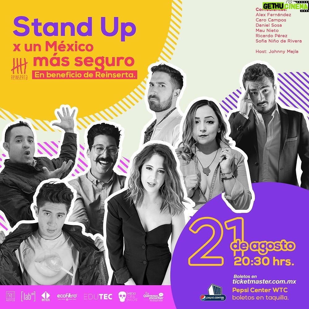 Diego Luna Instagram - Este miércoles a reír y apoyar el trabajo de #Reinserta !!