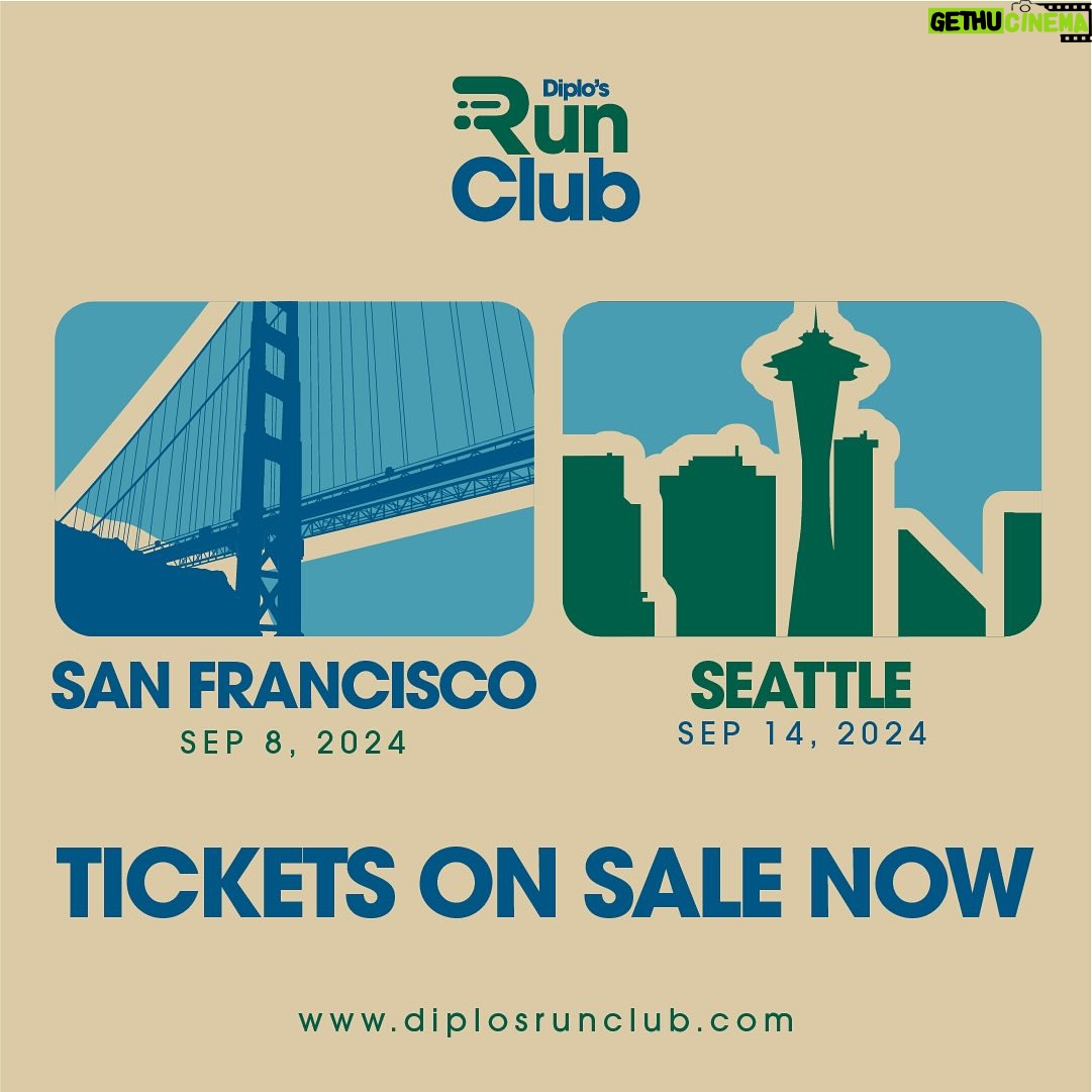 Diplo Instagram - Stop running from your problems and run to a party with me. @diplosrunclub is taking over SF on 9/8 and Seattle on 9/14