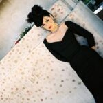 Dita Von Teese Instagram – Flashback to the mid-90s in Paris at #perelachaise with  the monument of #oscarwilde before it was protected by glass. I personally did not add a lipstick print, as I had just visited #victornoir 🖤 More of these photos, plus video are up for subscribers, link in bio. 

📷 @christophe_mourthe