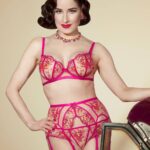 Dita Von Teese Instagram - New @ditavonteeselingerie Femmoiselle in Pomegranate Available now at ditavonteeselingerie.com and @glamuseofficial @barenecessities @bustedbrashop @gigisfrills @shesaidboutique @sexyblueboutique @rebel_romance @topdrawerlingerie @annabellafinelingerie @brooklynfoxlingerie @trashydivalingerie @donna.bella.lingerie @lebustiere @lore_lingerie_ @therackshackbk 📷 @sanchezzalba Hair @hisvintagetouch Makeup @gregoryarlt