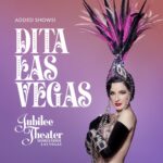 Dita Von Teese Instagram – More dates! 
Thrilled to announce “Dita Las Vegas,” in the last-of-its-kind #showgirl theater @horseshoevegas is extending its run—including mid-week shows! 
Get your tix now to the glitziest show in town at Ticketmaster.com/ditavegas

February 15, 16, 17
February 22, 23, 24
February 29, March 1, 2
March 7, 8, 9
March 27, 28, 29, 30
April 3, 4, 5, 6
April 10, 11, 12, 13
April 17, 18, 19, 20 #VLV 
April 24, 25, 26, 27
May 16, 17, 18
May 21 (a Tuesday), 23. 24, 25
May 29, 30, 31, June 1
June 5, 6, 7, 8
June 12, 13, 14, 15

Photo by @sanchezzalba featuring an authentic #vintage #bobmackie #showgirl #headdress from the #jubileeshow #Jewels finale of #DitaLasVegas 

#ditavonteese #stripstriphooray #artoftheteese #lasvegasshow #jubileeshow #Swarovski #corset #hautecouture #Glamonatrix