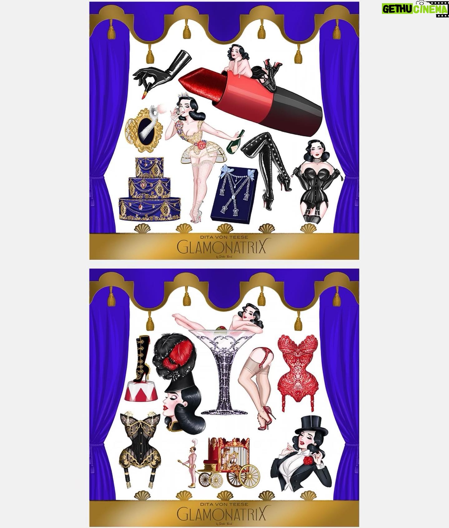 Dita Von Teese Instagram - If you missed your chance to get #Glamonatrix tour souvenirs, you can order now! (Shipping February 1st)