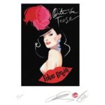 Dita Von Teese Instagram - #ReGlam • @daviddownton “DROP EVERYTHING! Celebrating Burlesque Super legend Dita Von Teese’s sell out debut at Folies Bergère, in Paris this week, we are releasing two strictly limited edition fine art prints signed by me and countersigned - and lipstick kissed - by Dita. Imagine. Available exclusively in my online shop now. LINK IN BIO. @ditavonteese @foliesbergere_officiel 💋”