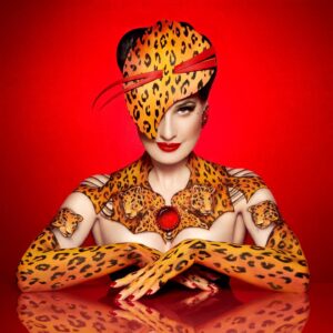 Dita Von Teese Instagram - 🐆 Totally feline myself in this body art by @nellyrecchia photographed by @sanchezzalba 💥
View the making-of at my exclusive community! (link in bio)

#bodyart #bodypaint #nellyrecchia #cheetahvonteese #ayocheetah #dita #ditavonteese #burlesque