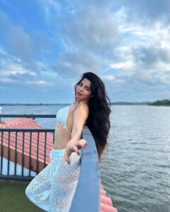Divya Bharathi Instagram - 🤍 Outfit @24thspoke Styling @namitha.sapkota @charterbydae