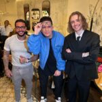 Dmitriy Maslennikov Instagram - Три главных холостяка страны😂 кому дарить розу?😜 вчера поздравляли @egorkreed и @timatiofficial с гордым званием Рестораторов и открытием Гусссси кафе🔥