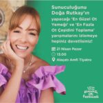 Doğa Rutkay Instagram – Yarın  @alacatiotfestofficial ‘ da ben de varım🩵
Pek güzel, sürpriz  bir buluşma ve bol heyecanlı bir yarışma bizi bekliyor🌸
Çıkın çıkın gelin💓
@cesmebld 
#işbirliği