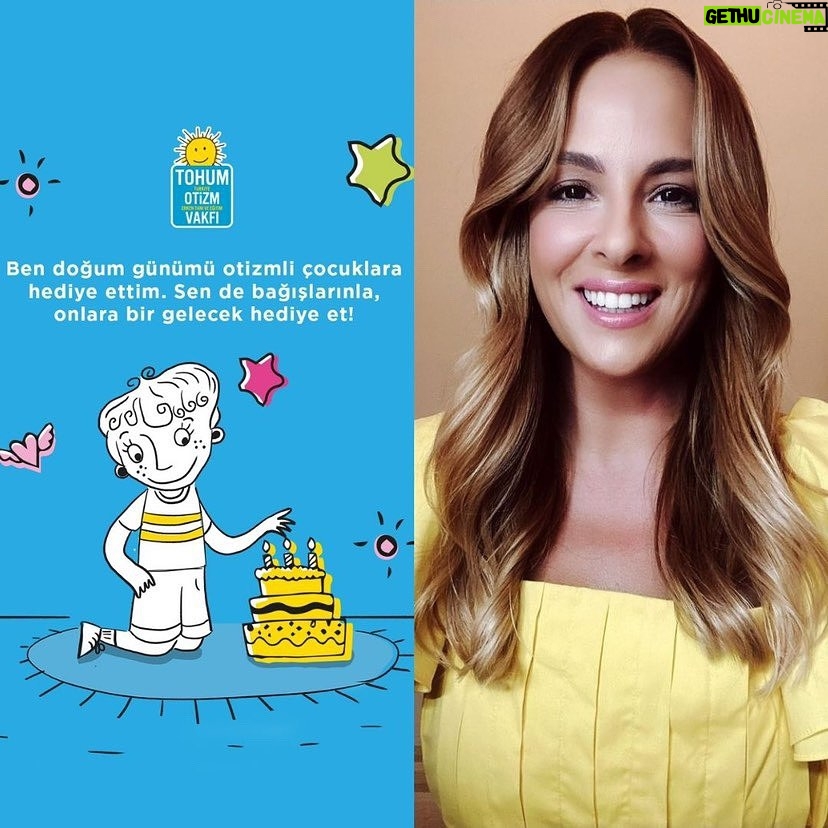 Doğa Rutkay Instagram - Sevgili dostlarım, takipçilerim sizlerle birlikte 30 Ekim ‘ de , yeni yaşıma bu özel çocuklarımızı mutlu ederek girmek istiyorum🙏🏼 Ve bunun için sizlere çok ihtiyacım var . İçinizden bana bir hediye vermek geçerse bunu otizimli çocuklarımızın sosyal yaşamları ve eğitimleri için yapar mısınız ?🫶🏻 Kalbinizden öperim şimdiden çok teşekkür ederim💕 @tohumotizm https://fonzip.com/tohum/kampanya/doga-rutkay-kamal-dogum-gununu-bagisliyor-