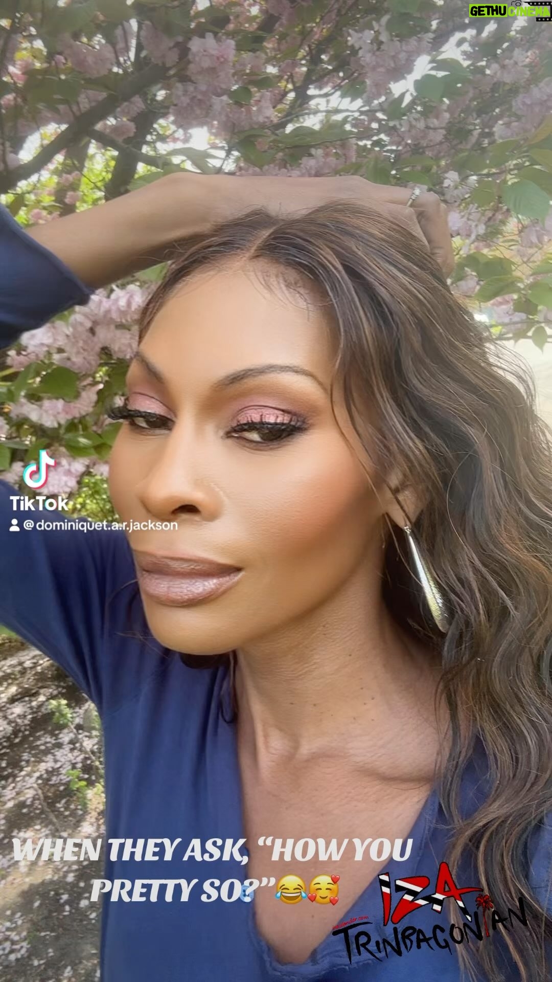 Dominique Jackson Instagram - 😂😂😂🥰🥰🥰🥰 The spring days are magnificent imo! I love the trees in bloom! I love the smell of the air because it fills me with a feeling of peace and serenity. #findyourhappy #livehonestly #liveauthentic #beauty #trinbagonian🇹🇹 #trinbago #springtime #springvibes #soca #tothineownselfbetrue #touchtheskin #nature #peace #iam🔥 #bethejoyyouseek #findyourhappy #beauty #makeup