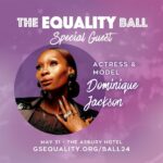 Dominique Jackson Instagram - Repost: @gsequality We’re excited to announce that actress and model @dominiquet.a.r.jackson, known for her role as Elektra on Pose, will join us at the Equality Ball on May 31!⁠ ⁠ Get your tickets now to join Dominique Jackson and Garden State Equality at the 2024 Equality Ball! >> gsequality.org/ball24⁠ ⁠ [Image description: White sans serif and cursive text reads, “The Equality Ball Special Guest - actress & model Dominique Jackson - May 31, The Asbury Hotel - gsequality.org/ball24”. A circular headshot of Jackson in front of a purple background appears next to her name. All this is over a blurred, pink-tinted photo of the 2023 Equality Ball.]⁠ ⁠ #lgbtq #lgbt #queer #trans #transgender #newjersey #nj #equalityball2024