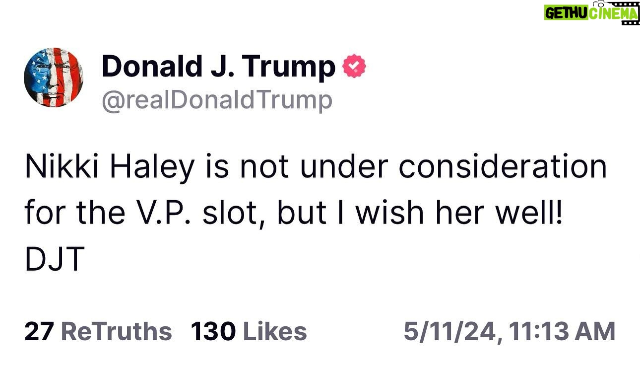 Donald Trump Jr. Instagram - Thank God!!! 🇺🇸 Word on street is that her people were floating this bullshit because she has a PAC fundraiser monday and is trying to sell attendance!!!