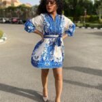 Donia Samy Instagram - 🦋🤍 Dress @m_unique_n