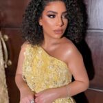 Donia Samy Instagram - 💛👩🏽‍🦱 💄 @annanamr_makeupartist 👗 @vano_ready_to_wear @ali_elsharnoby