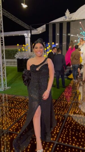 Donia Samy Instagram - 🕷️🖤
 
👗 @vano_ready_to_wear 
@ali_elsharnoby 
💄 @walaa_make_up_artist 
💇‍♀️ @amr.metaeb