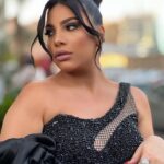 Donia Samy Instagram - 🖤🕷️ 💄 @walaa_make_up_artist 💇‍♀️ @amr.metaeb 👗 @vano_ready_to_wear @ali_elsharnoby