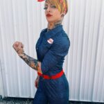Dori Prange Instagram - Ruby the Riveter ❤️ @oldewrestling